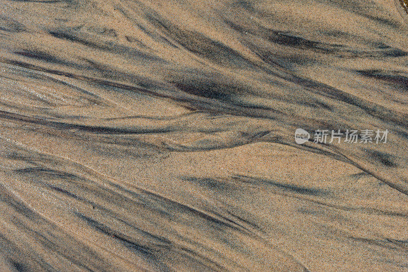 全帧背景-抽象模式的湖底的沙质休伦湖