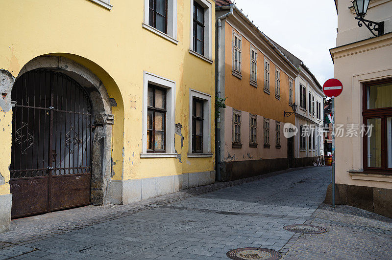 居住区欧式老建筑，匈牙利埃格尔市