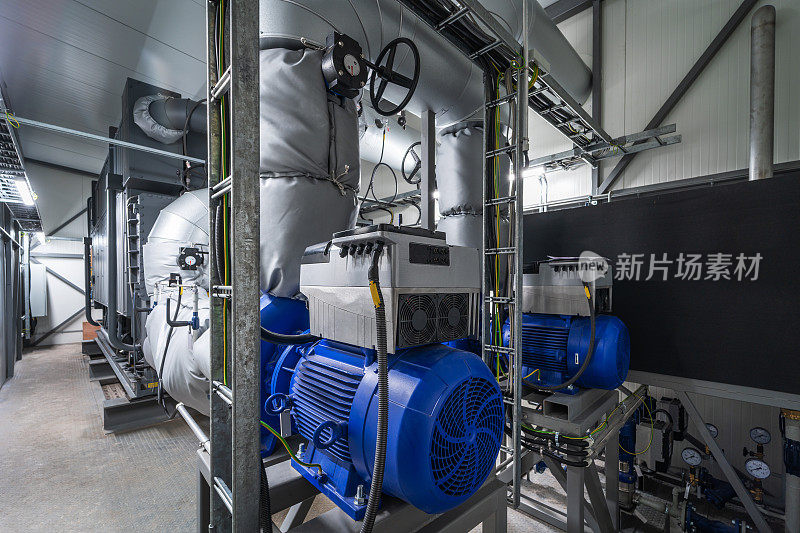 生物燃料发电厂的溴化锂吸收式热泵和带有SynRM型电动机的现代水泵