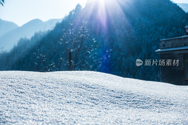 闪亮的雪