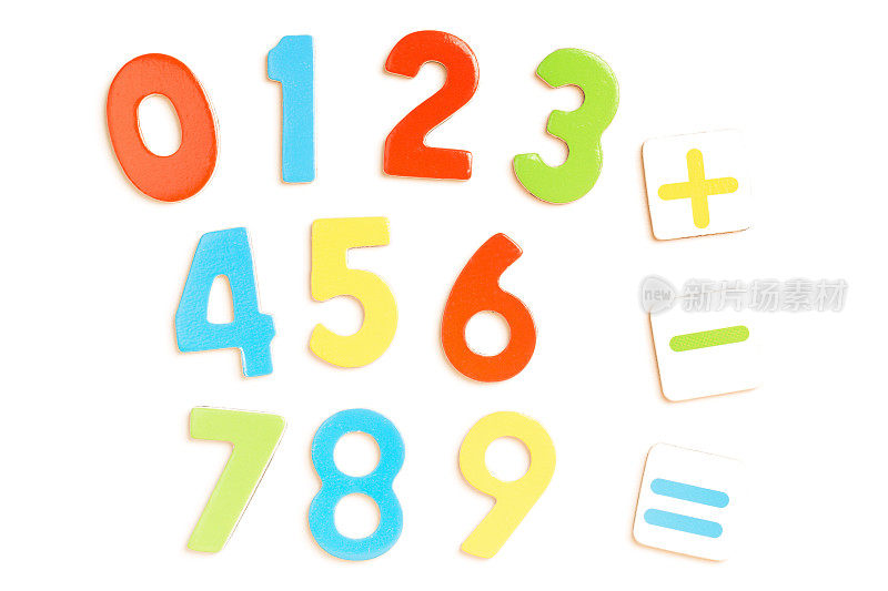 数字0-9与数学符号
