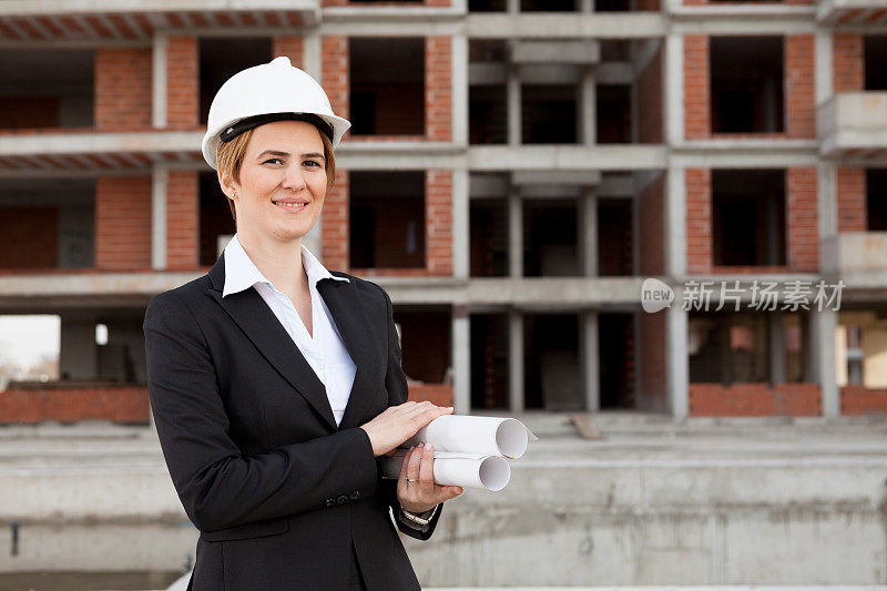 年轻女性建筑师