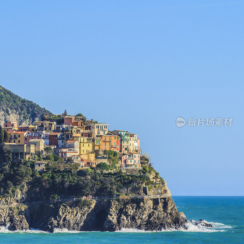 Manarola,五土地,意大利。