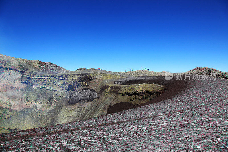智利普孔的维拉里卡火山口