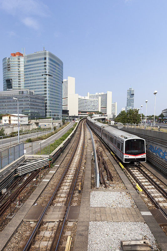 奥地利维也纳的U-Bahn和Donaucity