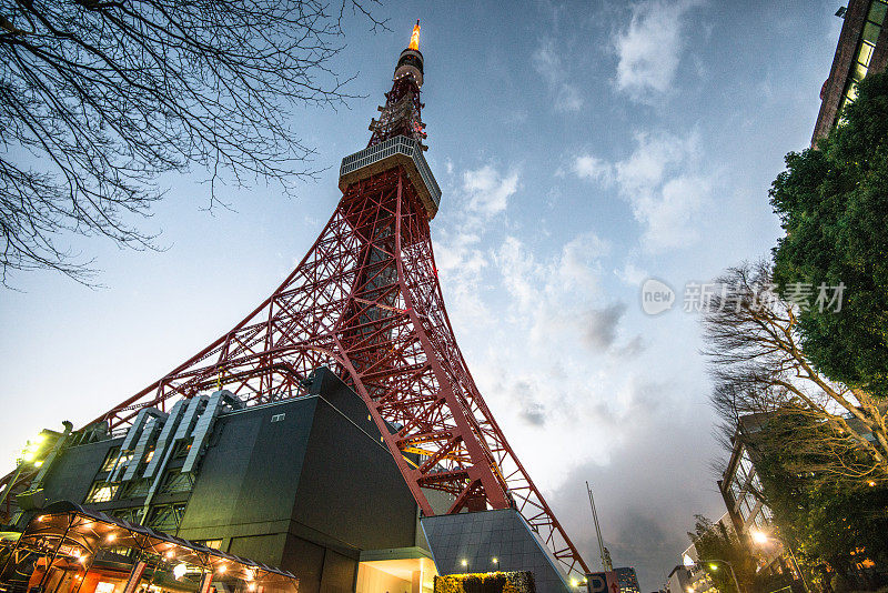 东京塔夜景-日本