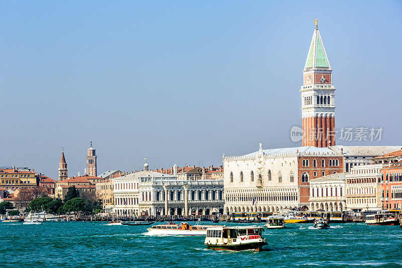 圣马可广场和天际线的Venedig