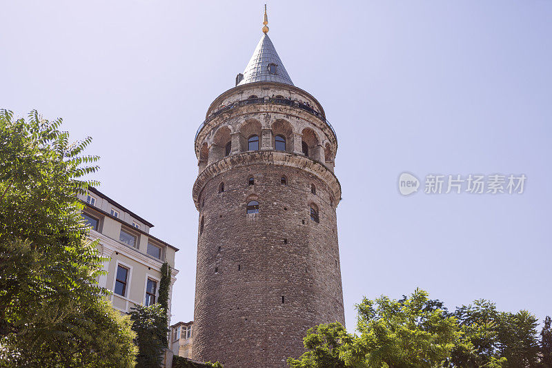 土耳其伊斯坦布尔卡拉科夫著名的历史加拉塔建筑