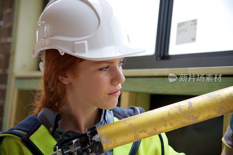 SYD112017女性建筑工人应用硅胶