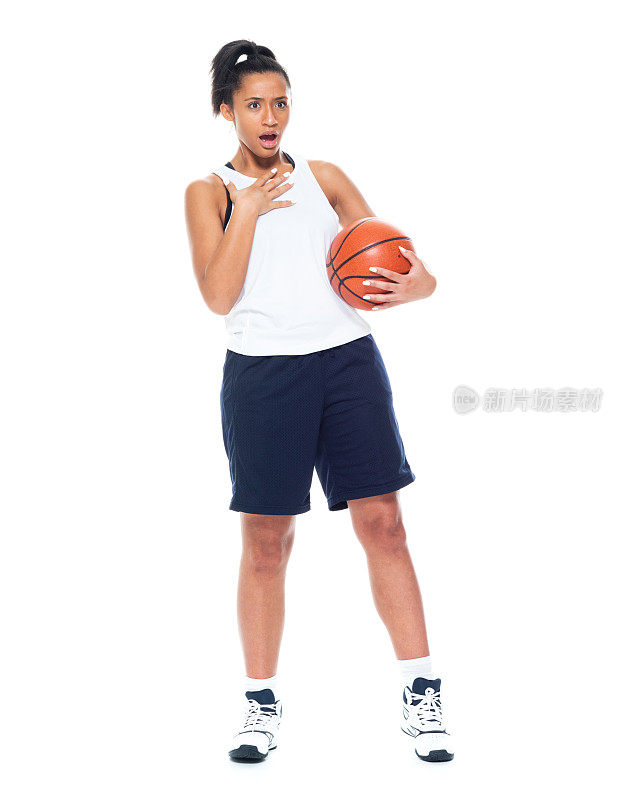美丽的非裔美国女篮球运动员-惊喜
