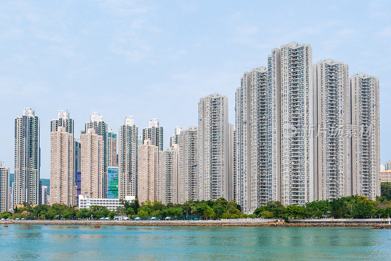 香港新界荃湾的住宅大厦