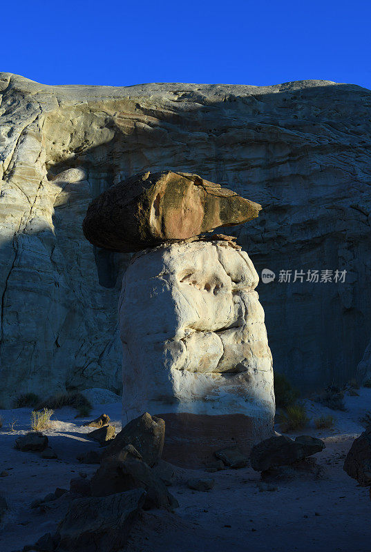 美国犹他州的蘑菇状岩石