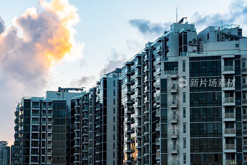 香港的高层住宅大厦