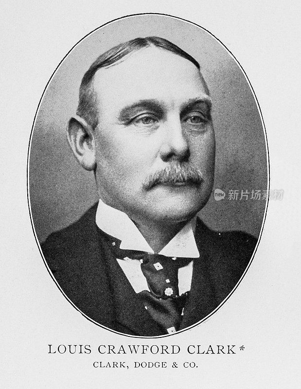 19世纪纽约证券交易所的重要人物肖像:路易斯·克劳福德·克拉克