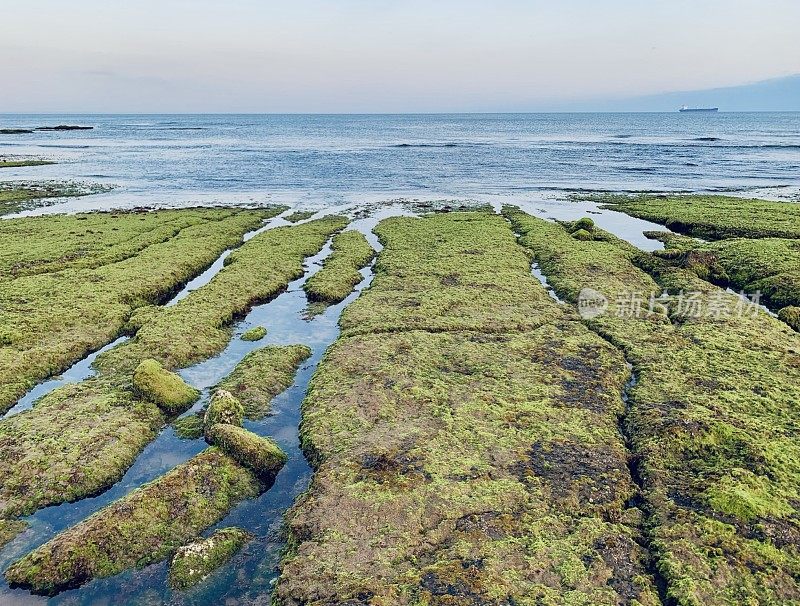 海浪和海洋上的石头