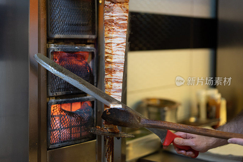 土耳其鸡肉döner烤肉串