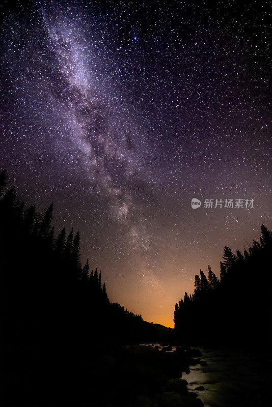 夜空和银河自然全景