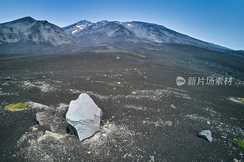 科兹尔斯基火山航拍。