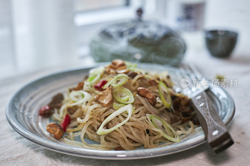 自制健康素食全麦面条