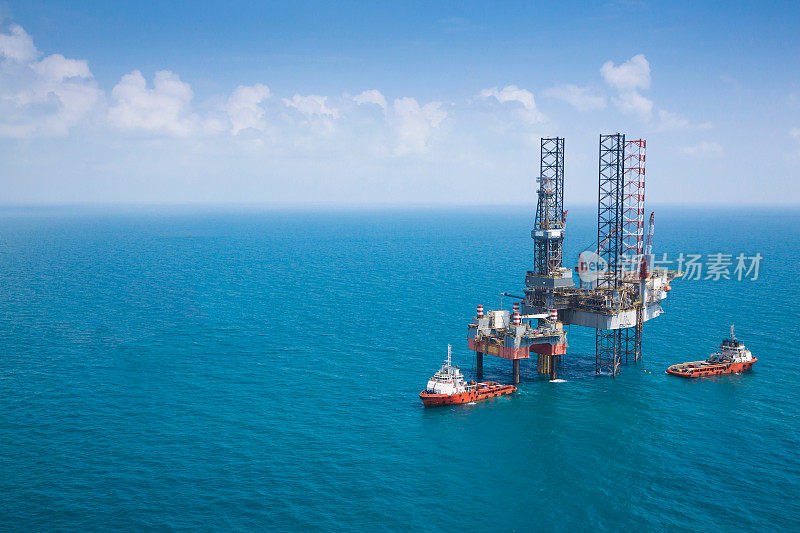 海上石油钻台钻探天然气平台