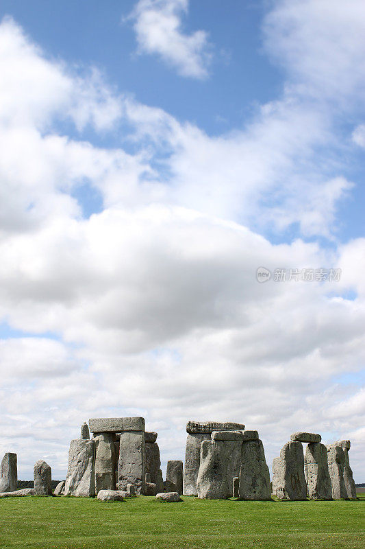 史前青铜时代的巨石阵，石头圈，威尔特郡，英国