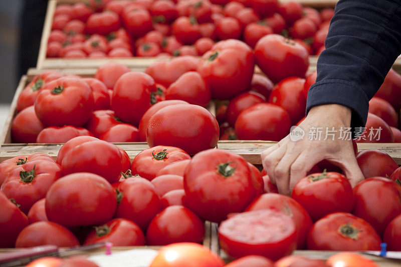 农贸市场新鲜农产品和蔬菜