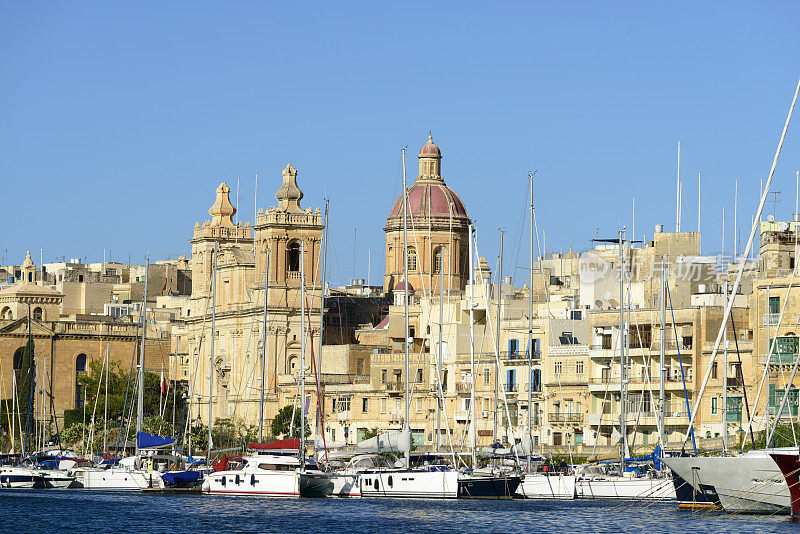 马耳他瓦莱塔的三个城市
