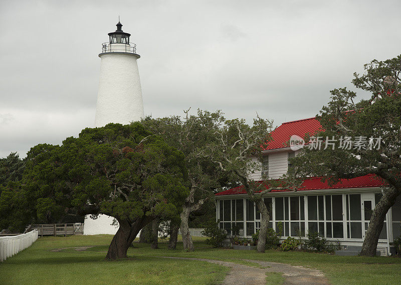 科克岛灯塔和看门人小屋