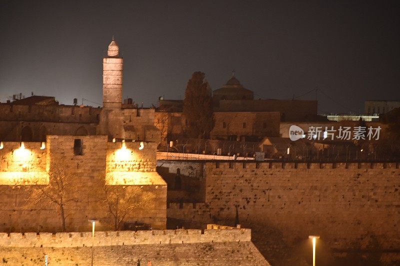 耶路撒冷在晚上