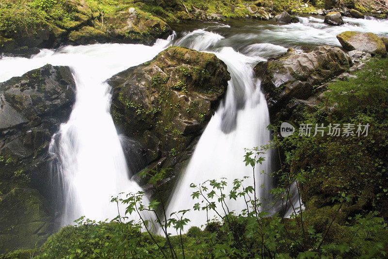 索尔达克瀑布在奥林匹克国家公园