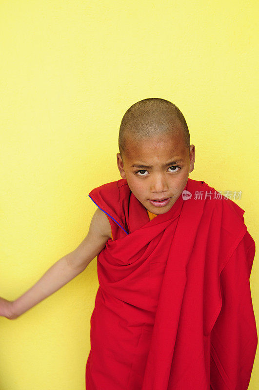 藏传佛教，尼泊尔加德满都乔南学校的学生和尚。