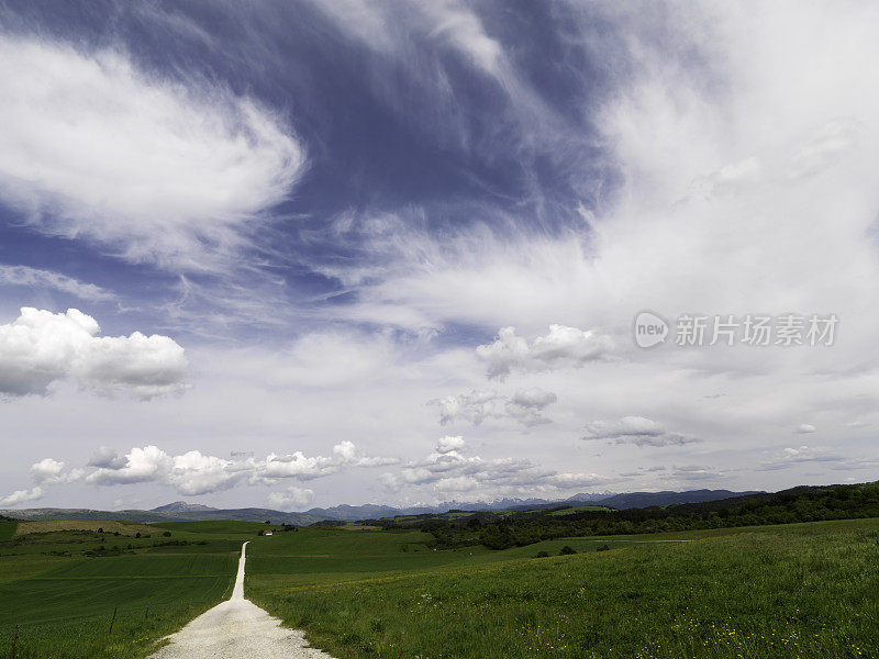 西班牙纳瓦拉乡村道路