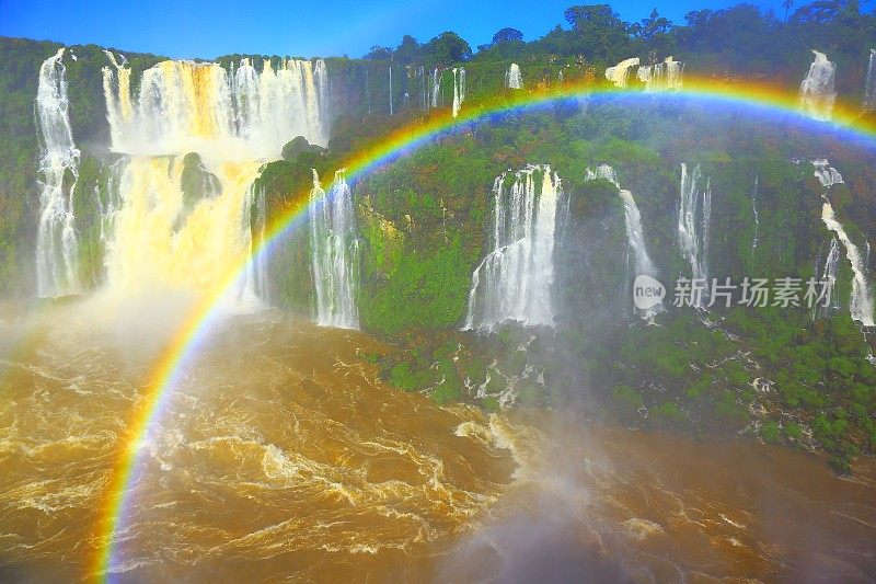 伊瓜苏瀑布与热带雨林、巴西与阿根廷接壤