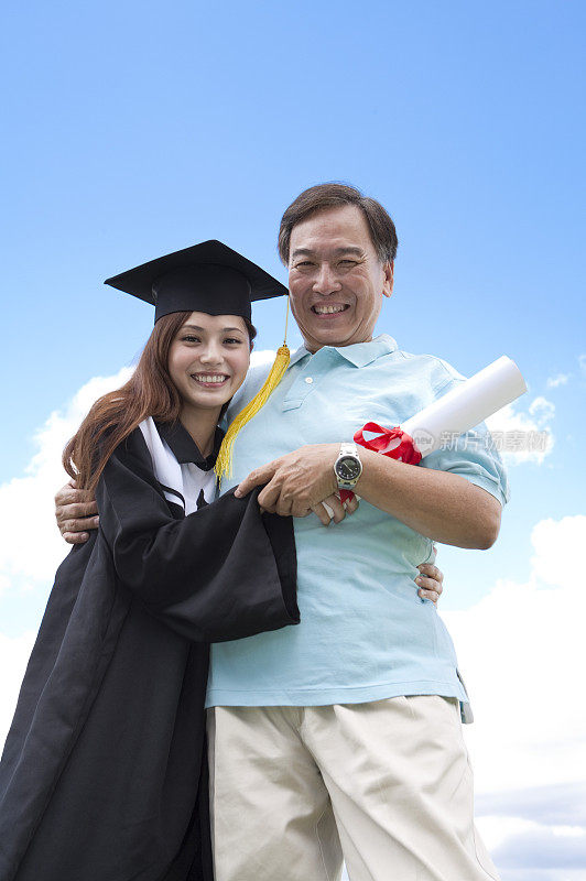 毕业,父亲,女儿