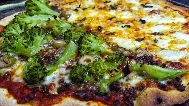 蔬菜素食比萨