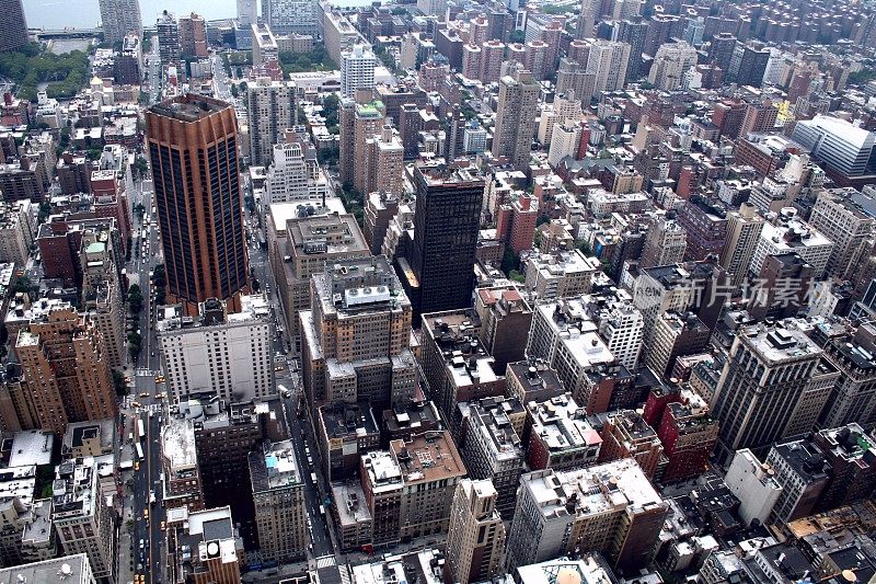 从上面俯瞰纽约