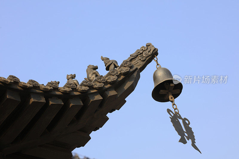 中国寺庙里的风铃