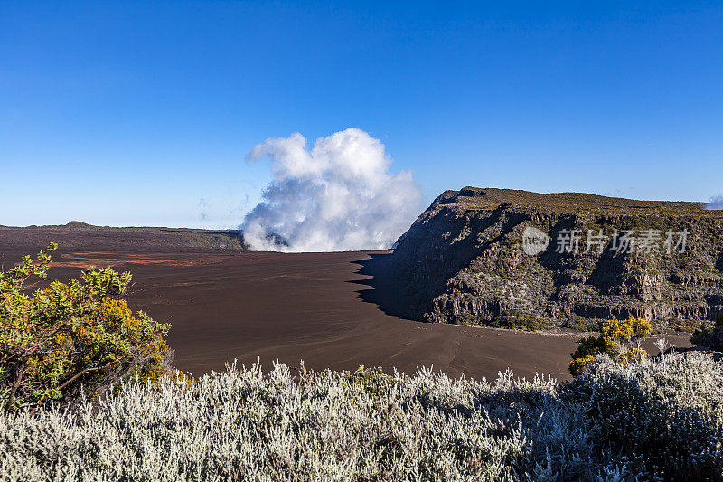 火山景观，留尼汪岛，马斯卡林群岛