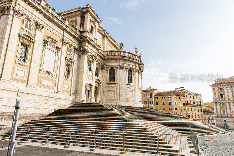 意大利罗马圣玛丽亚马乔里大殿的后殿。