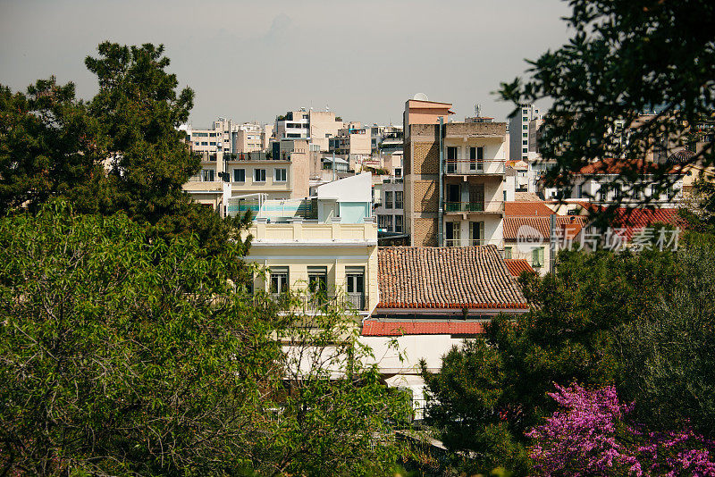 希腊雅典市中心的住宅建筑