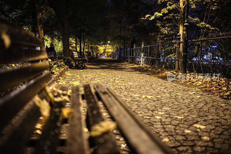 秋夜在城市大道(HDRi)