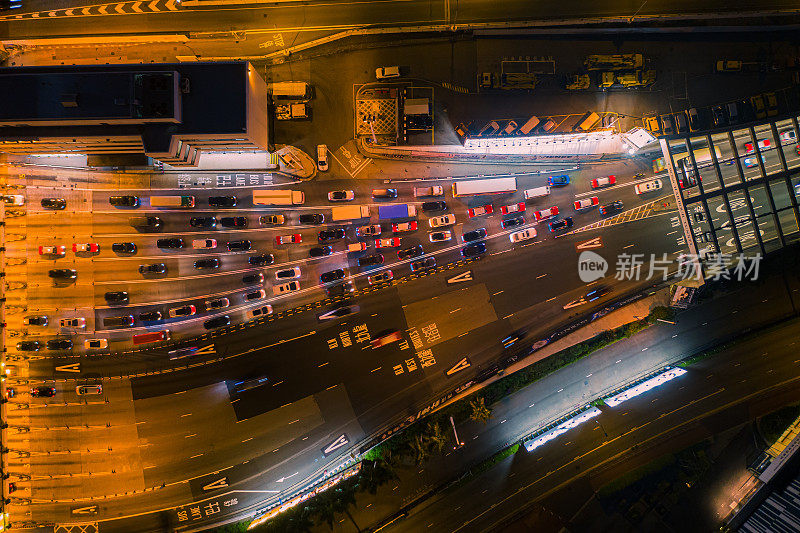 香港海底隧道夜间