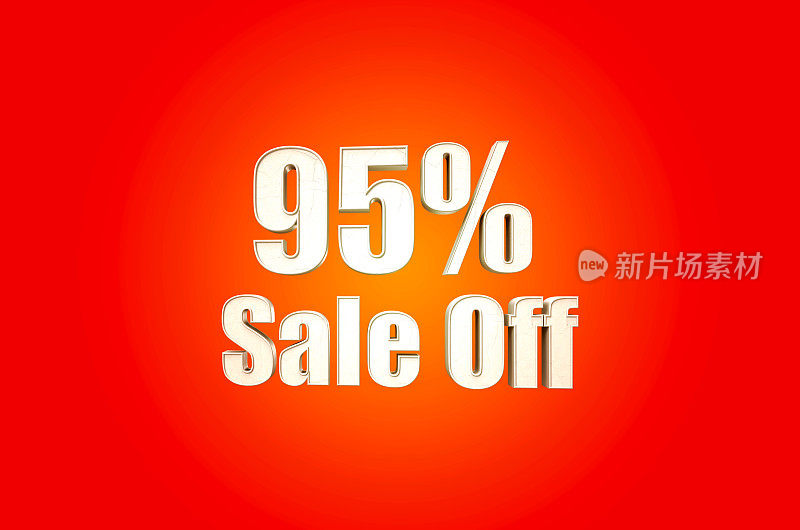 红色底色95%折扣销售