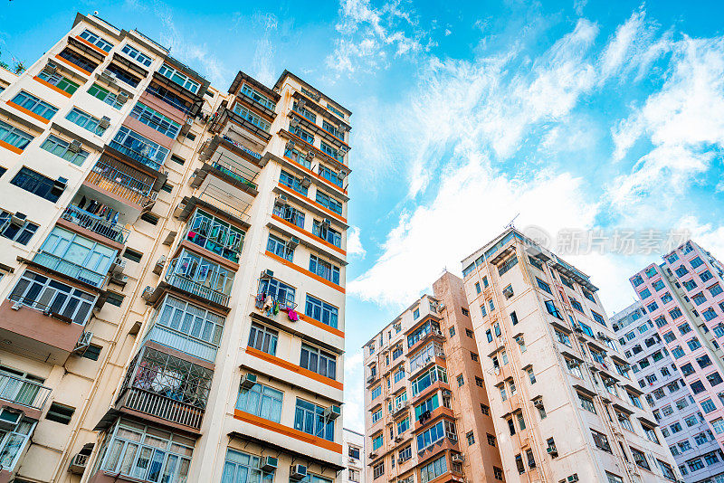 香港观塘旧公共住宅大厦