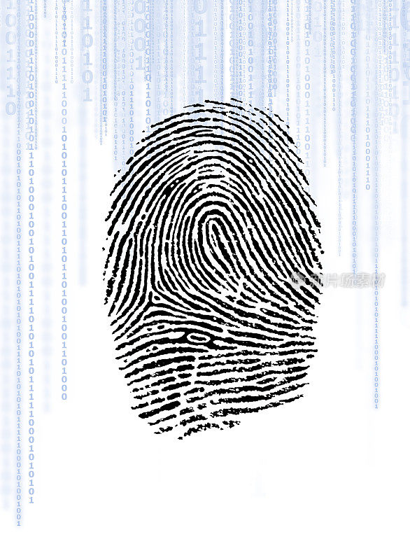指纹扫描技术安全与生物识别概念