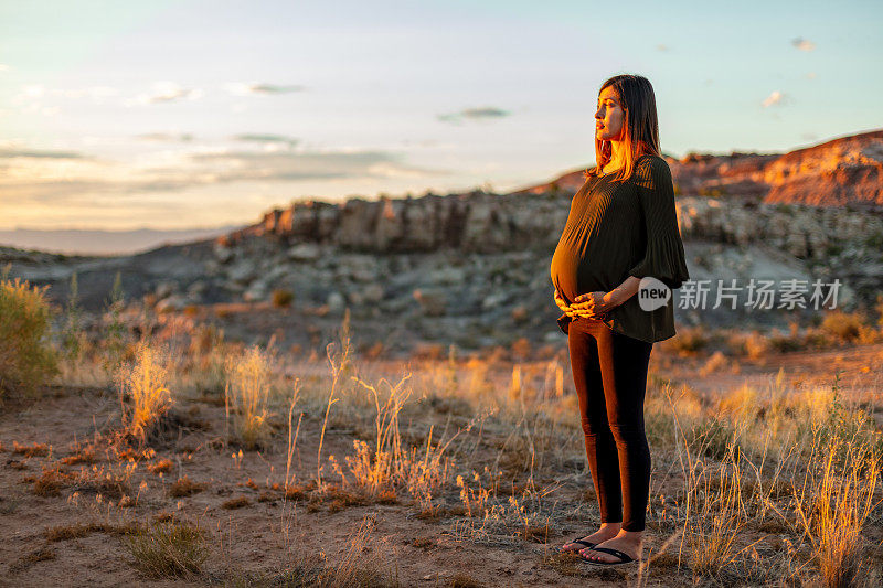 Z一代西班牙裔女性孕照拍摄孕照系列