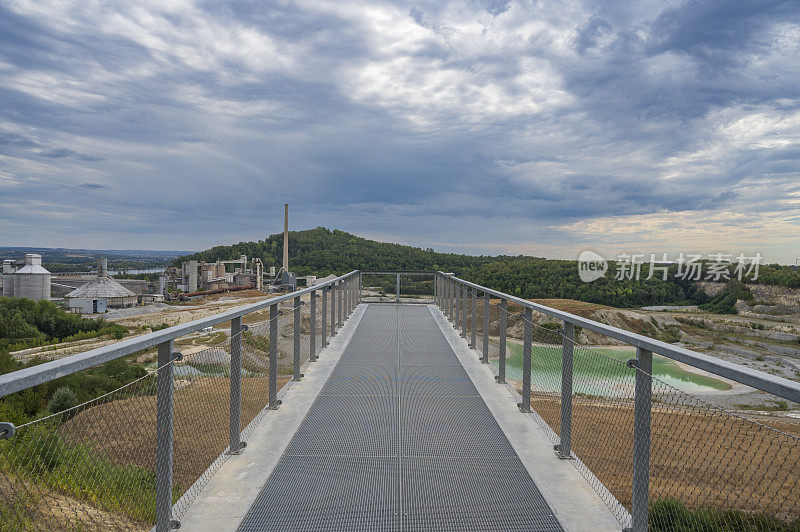 林堡的石灰岩采石场景色