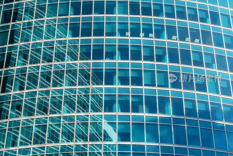建筑抽象背景，办公楼窗户特写