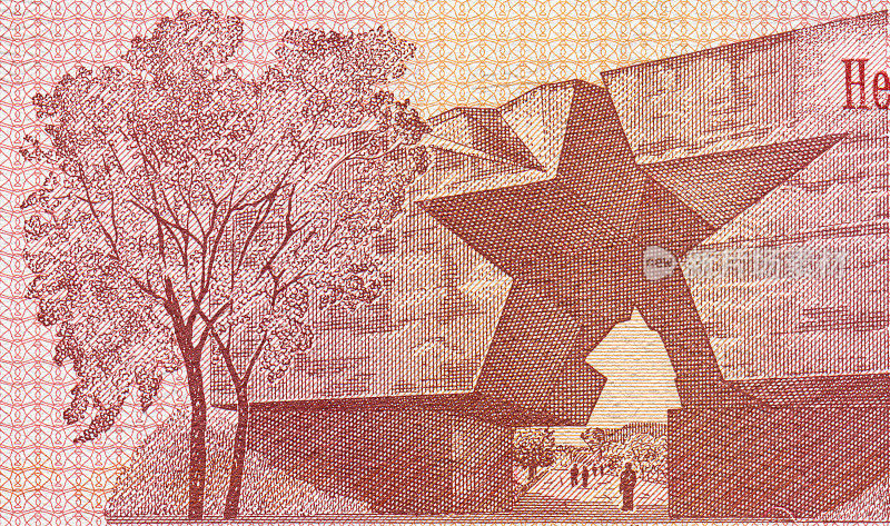 白俄罗斯纸币上布列斯特要塞纪念图案设计