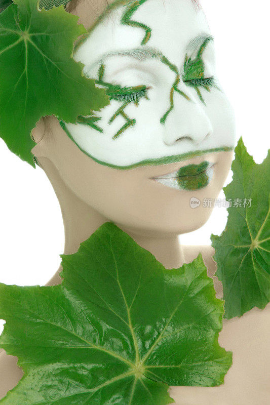 绿色植物化妆品护肤